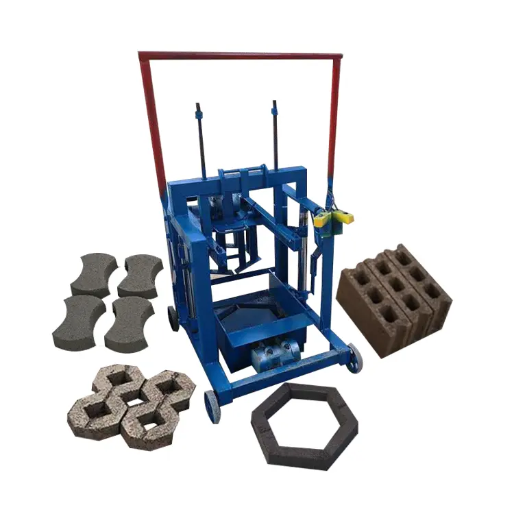 Máquina de moldeo de bloques máquina de bloques bloque de hormigón pequeño mini uso doméstico máquina de prensa precio