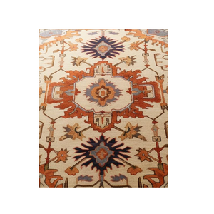 Alfombras de estilo Oushak de lana anudadas a mano de alta calidad, alfombras de estilo turco bordadas florales lavables antideslizantes para el piso del hogar, sala de oración - Product Image 3