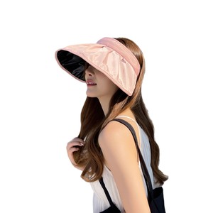 Casquettes Pare-Soleil Femme à Large Bord Amovible Protection UV Été Chapeau de <span class=keywords><strong>Plage</strong></span> avec Trou pour Queue de Cheval Cadeau Promotionnel - Product Image 3