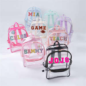 Sac de grande capacité en Pvc transparent pour adolescents Sac à dos transparent transparent pour la rentrée scolaire pour ordinateur portable - Product Image 1