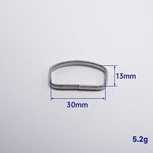 Venta al por mayor en Stock de acero inoxidable, latón macizo, anillo cuadrado de metal, cinturón de 20mm, 25mm, 30mm, 40mm - Product Image 4