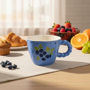 New Design Hot Selling Porcelain Milk <b>Mugs</b> Fruit Series Camping Food Safe Reusable Dishwasher Microwave Safe Gift <b>Box</b> Packaging - Product Image 3