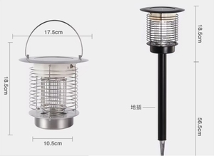Lampe de cour solaire anti-moustique répulsif solaire anti-moustique avec fonction d'éclairage automatique longue durée de vie - Product Image 6