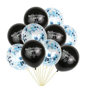 Ballons décoratifs pour fête d'enterrement de vie de jeune fille, ensemble d'éléments Just Married, ballons décoratifs pour enterrement de vie de jeune fille, 10 pièces - Product Image 2
