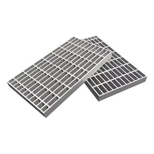 Plateforme en structure d'acier galvanisé, grille en acier soudée sous pression, plaque de couverture pour caniveau d'évacuation des eaux usées - Product Image 2