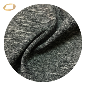 Heather ลายโพลีเอสเตอร์สแปนเด็กซ์ Wicking Slub ผ้าสำหรับกีฬาเสื้อ - Product Image 1