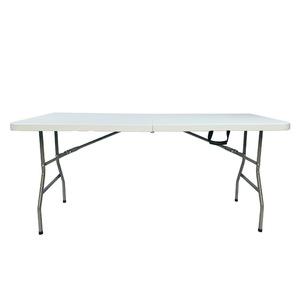 Wholesale Square Lightweight Long White Portable Outdoor Theme Party Plastic Folding Table