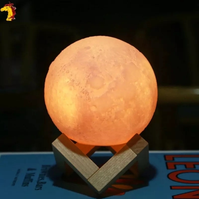 Eco Friendly Multicolor Home Decoration Customised Levitating Moon Lamp Light 3d Print Moon Lamp