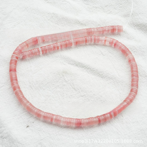 Vente directe d'usine Jiny : Perles de cristal de <span class=keywords><strong>fluorite</strong></span> rouge naturelle Dongling 1*6mm et perles de jade blanc pour matériaux d'accessoires DIY - Product Image 4