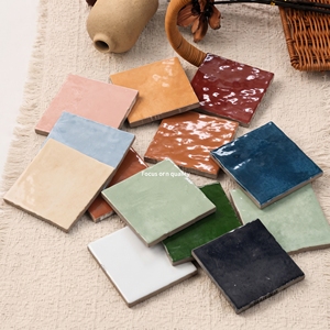 Baldosas de Porcelana Antideslizantes Zellige de Alto Brillo 100x100mm para Uso Interior y Exterior en Salas de Estar - Product Image 3
