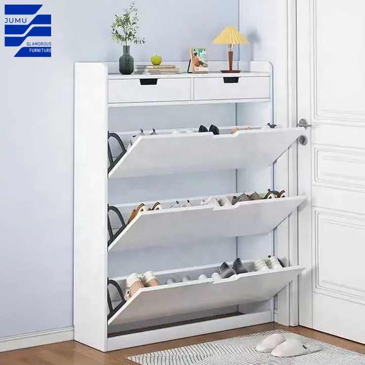 4 Tier Wooden Shoe Rack Convertible and Extendable for Home & Gym ...