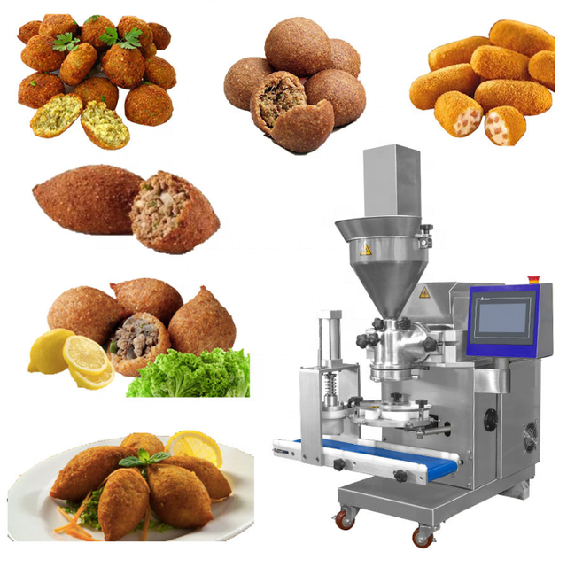 Automatic Kibbeh Encrusting Machine Kubba Kubbeh Kubba Maker Industrial Kubbe Production Line for Frozen Food Factory