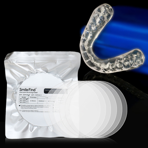 0.4Mm 0.5Mm 1Mm Niềng Răng Chỉnh Hình Vô Hình Nha Khoa Chân Không Hình Thành Tấm Mềm Cứng TPU Petg Răng Người lưu giữ Rõ Ràng Aligner Tấm - Product Image 1