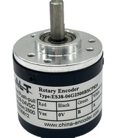 Encodeur rotatif incrémental ES38 38 mm avec arbre de 6 mm, sortie 5V/5-26V/8-24V, 100ppr, 500ppr, 1000ppr, signal NPN/PUSHPULL