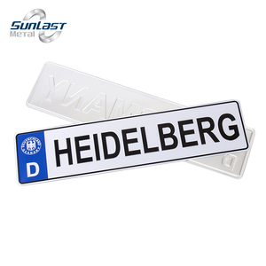 Tùy Chỉnh Thiết Kế 52*11Cm Nhôm <span class=keywords><strong>Euro</strong></span> Châu Âu Giấy Phép Tấm Xe Số Tấm Phản Quang Châu Âu Giấy Phép Tấm Bán Buôn - Product Image 6