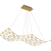 Lustre contemporain Simig Lighting en forme de nid d'oiseau, art moderne, luxe créatif, lustre rectangulaire étoilé