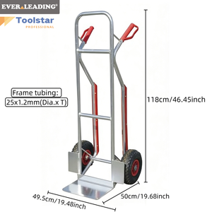 Poignée de <span class=keywords><strong>chariot</strong></span> à main en aluminium 6063 légère, protection, capacité de charge 110 kg, pour utilisation en entrepôt, <span class=keywords><strong>d</strong></span>éménagement, logistique, outils OEM - Product Image 2