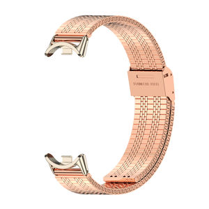 Mijobs superventas de metal de acero inoxidable correa de repuesto pulsera para <span class=keywords><strong>Xiaomi</strong></span> Smart Band 8 9 - Product Image 3