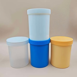 Contenedores de plástico para almacenamiento de 60ml, 100ml, 500ml, 1000ml, latas de boca ancha con tapa para almacenamiento y embalaje - Product Image 4