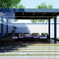 Pergola Persienne Pavillon Jardin Jardin En Alliage D'aluminium Haute Performance Durable Étanche À La Pluie Extérieur Gazebo En Aluminium Personnalisé