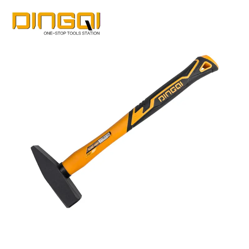 DingQi Premium Quality 200g Steel Machinist Hammer With Fiberglass Handle