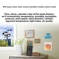 Thermomètre hygromètre numérique intelligent professionnel YAGO WIFI TUYA avec contrôle par application intelligente, station météo