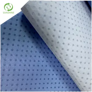 spunlace nonwoven fabric materials made in china for baby wet wipes