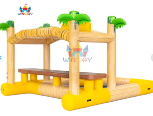 Bar Flotante Inflable para Piscina, Diseño de Palmera, Calidad Comercial, para Fiestas en la Piscina y Eventos en la Playa - Product Image 3