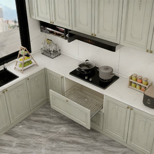 Mobile Modulare con Ante in Compensato, Telaio in Rovere Rosso + Anima in Truciolato Verniciato, Vendita Diretta dalla Fabbrica, Mobile in Legno Intagliato - Product Image 6