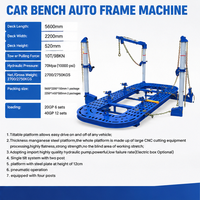 Banc de redressage de châssis automobile de haute qualité, banc de travail en acier avec force de traction de 10T pour la réparation de carrosseries