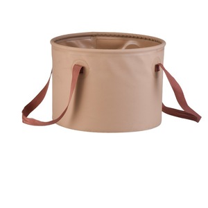 Cubo plegable de PVC para exteriores, redondo, con doble asa, de gran capacidad, para hielo, para pícnic, camping y uso en el coche. - Product Image 5