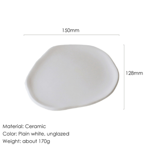 Becora nampan penangkap abu keramik putih, buatan tangan tak teratur bentuk Diffuser aromatik & pemegang dupa - Product Image 6