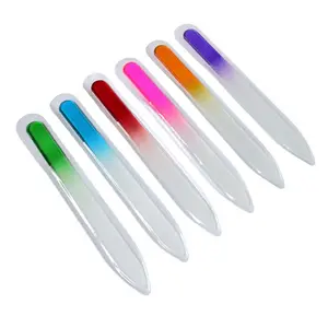 定制颜色彩虹玻璃指甲锉印刷文件定制标志