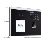 Écran de 2.8 pouces USB reconnaissance faciale empreinte digitale biométrique avec enregistreur de scanner et horloge xface100