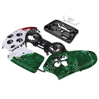 Coque pour manette PS5 - Impression brillante du drapeau italien, plaque frontale personnalisée, coque de jeu DIY