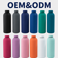 Bouteille isotherme en acier inoxydable 304 de qualité supérieure, multicolore, anti-fuite, isolation sous vide, maintien au chaud de 6 à 12 heures, vente en gros