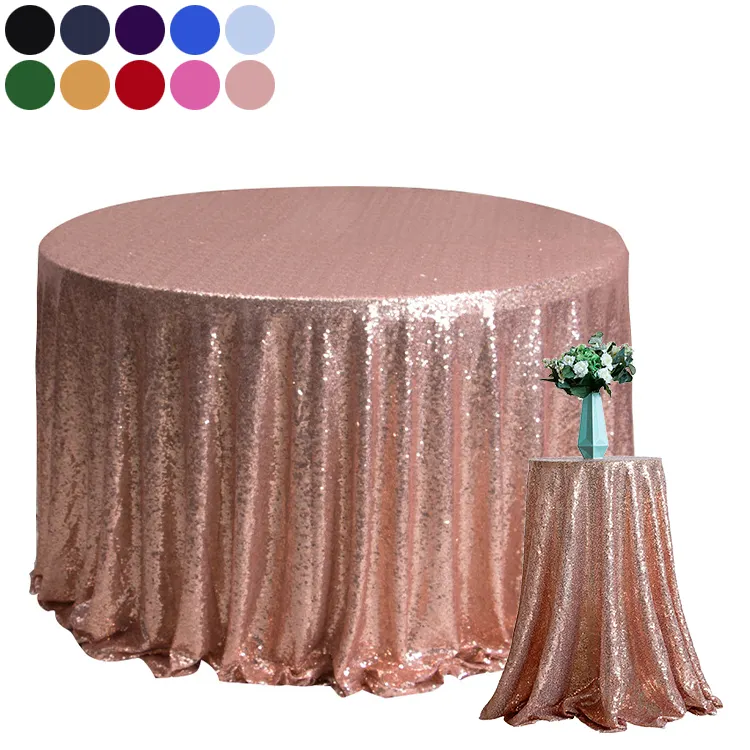 Rose Gold Champagne Tablecloth Wedding Nappes De Table Pour Mariage