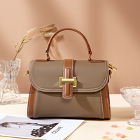 Sac à bandoulière en cuir de vachette pleine fleur haut de gamme, texture élégante, style niche, luxe léger, polyvalent, en cuir véritable pour femme