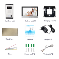 Système d'interphone vidéo pour plusieurs appartements Sonnette à vision nocturne Dispositifs de sécurité intelligents Interphone pour 2 appartements