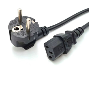 Câble d'alimentation de haute qualité EU CEE7/7 vers C19, 16 ampères, 250 V, rallonge Schuko pour l'alimentation des appareils informatiques industriels - Product Image 1