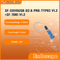 Module de caméra endoscopique médicale flexible USB Type C grand angle portable 2,8 mm