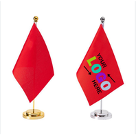 Drapeaux de bureau personnalisés très demandés, mini-drapeaux de bureau internationaux avec base de mât, drapeaux de bureau pour célébrations festives
