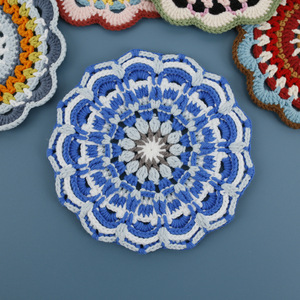 Posavasos personalizados de ganchillo Datura <span class=keywords><strong>Stramonium</strong></span>, posavasos de ganchillo hechos a mano, bonitas tapas de mesa de café para bebidas, protege la decoración de tu hogar - Product Image 3