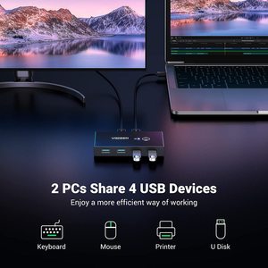 UGREEN Bộ Chuyển Đổi Tốc Độ Truyền Nhanh Hơn USB 3.0 Bộ Chọn 4 Cổng 2 Bộ Chuyển Đổi Ngoại Vi Cho Máy Tính Hub Bộ Chuyển Đổi - Product Image 2