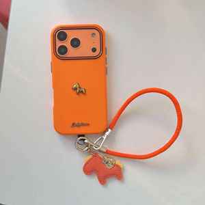 Étui de téléphone antichoc de luxe avec motif poney mignon et cordon pour iPhone 17 Pro Max 16/15 Pro, pour <span class=keywords><strong>Huawei</strong></span> Mate 60/70/80, avec boîte d'emballage - Product Image 6