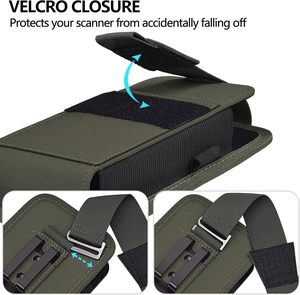 Nylon cầm tay máy quét Bao da với vành đai kim loại clip cho ngựa vằn tc75x, <span class=keywords><strong>tc75</strong></span>, tc70x, <span class=keywords><strong>tc70</strong></span>, tc72, tc77, tc77hl, M60, mc65, máy quét mc67 - Product Image 4