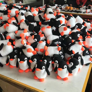 Personnalisé mignon laine tricoté animaux jouets pour enfants cadeaux de noël à tricoter à la main Amigurumi Crochet porte-clés lapin chien poupées - Product Image 5