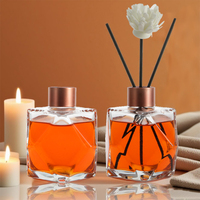 Recharge vide personnalisée bouteille d'eau de parfum d'air 50ml 100ml 250ml vide rotin diffuseur parfum bouteille en verre décoration de la maison
