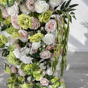 Arco Floral Circular Verde con Rosas para Entrada, Soporte para Arreglos Florales de Boda, Fondo de Arco Floral para Boda - Product Image 5