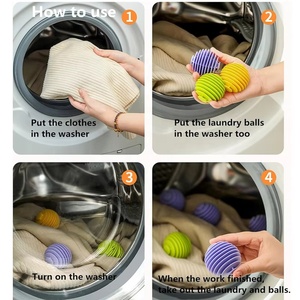3 Bolas de Lavandería Antienredos Reutilizables, Removedor de Pelo de Mascotas para Ropa del Hogar, Herramienta de Limpieza para Lavadora - Product Image 5